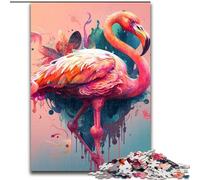 Puzzle 1000 pièces Fantasy Flamingo Puzzles Difficiles pour Adultes Taille 50x75cm Casse-tête et décoration intérieure, Cadeau de Vacances idéal