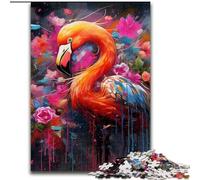 Puzzle 1000 pièces Fantasy Flamingo Puzzles en Carton pour Adultes Taille 26x38cm Parfait pour Les réunions de Famille, Les Anniversaires, Les Vacances