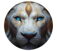 Puzzle 1000 pièces Fantasy Lion Warriors pour Adultes, pour Les Anniversaires, Noël, Halloween, Thanksgiving et Pâques 67,5 x 67,5 cm