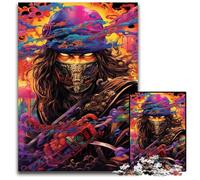 Puzzle 1000 pièces Fantasy Ninja Japonais pour Adultes décoration dintérieur Jeu de réflexion pour Adolescents et Interaction familiale 1000 pièces (38 x 26 cm)