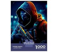 Puzzle 1000 Pièces Fantasy Soldier Puzzle pour Adultes Jeu Familial Analyse Et Logique Cadeaux Uniques pour Anniversaire Et Noël 52x38cm/1000pcs