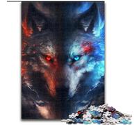 Puzzle 1000 pièces Fantasy Wolf Puzzles pour 1000 pièces Idéal pour et s'amuser en Famille - Cadeau Parfait pour Les Vacances, Les Anniversaires (Taille 26x38cm)