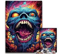 Puzzle 1000 pièces Fantasy Zombies colorés Puzzle Impossible pour Adultes pour la décoration intérieure et Les Vacances 1000 pièces (38 x 26 cm)