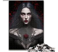 Puzzle 1000 pièces Fantôme Gothique des ténèbres Puzzles impossibles pour Adultes Taille 50x75cm Idéal pour Les Amoureux, Cadeau Parfait de Noël, du Nouvel an, de la Saint-Valentin