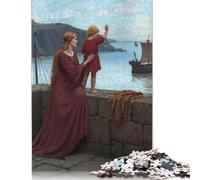 Puzzle 1000 pièces Farewell par Edmund Leighton Puzzles en Papier pour Adultes Jeux éducatifs 1000 pièces (75 x 50 cm)