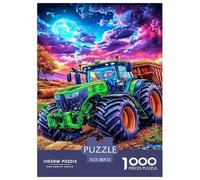 Puzzle 1000 Pièces Farm Tracteurs Puzzle Un Jeu Intellectuellement Stimulant Cadeaux pour Adolescents Et Enfants 52x38cm/1000pcs