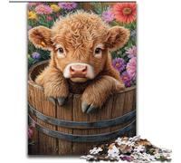 Puzzle 1000 pièces Farm Yak pour Adultes, Jeux éducatifs, décoration d'intérieur, Cadeau d'anniversaire, décoration Murale (26x38cm)