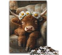 Puzzle 1000 pièces Farm Yak pour Adultes, Jeux éducatifs, décoration d'intérieur, Collection d'artistes, Beaux-Arts (38x26cm)