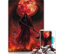 Puzzle 1000 pièces Faucheur de Lune de Sang pour Adultes et Adolescents, Jouets éducatifs et éducatifs, Jeux en Famille, Cadeau d'anniversaire, 38x26cm