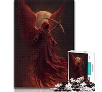 Puzzle 1000 pièces Faucheur de Lune de Sang Puzzles pour Adolescents 1000 pièces, Jouets éducatifs, idéal comme Cadeau pour Toute la Famille 26x38cm