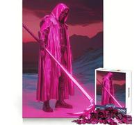 Puzzle 1000 pièces Faucheuse Rose Fluo pour Adolescents, Jouet d'entraînement cérébral apaisant, Cadeau Festif à Assembler (50x75cm)