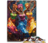 Puzzle 1000 pièces Femme Africaine, Jeu Stimulant et Jeu Familial, idéal comme Cadeau pour Toute la Famille 50x75cm