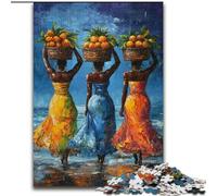Puzzle 1000 pièces Femme Africaine pour Adultes, Jeux de détente pour renforcer l'amour Entre Couples (à partir de 14 Ans) (26x38cm)