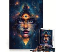 Puzzle 1000 pièces Femme au troisième œil pour Adolescents, Jeu de logique et de Stimulation Cognitive, découpe précise, 50x75cm