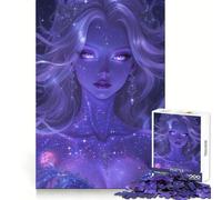 Puzzle 1000 pièces Femme céleste à la Peau étoilée pour Adultes,idéal pour stimuler la mémoire,se détendre et Offrir Un Cadeau Festif Parfait (38x52cm)