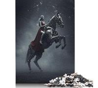 Puzzle 1000 pièces Femme chevauchant Un Cheval mécanique pour Adultes Puzzles Difficiles pour Adultes Puzzles d'activités familiales 1000 pièces (75 x 50 cm)
