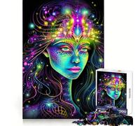 Puzzle 1000 pièces Femme en Transe psychédélique pour Adolescents, Jeu de logique et de détente, découpe précise, Cadeau précieux (38x26cm)