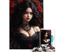 Puzzle 1000 pièces Femme Enchantement pour Jeu éducatif Jouet Stimulant et Difficile Cadeau d'anniversaire (Dimensions 38x52cm)
