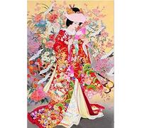 Puzzle 1000 pièces Femmes japonaises Décoration d'intérieur Intelligence éducative Jouet Anti-Stress Jeu Familial Amusant Enfants Adultes Puzzle Stimulant Cadeau 38 x 52 cm