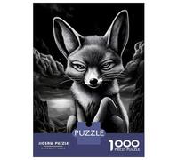 Puzzle 1000 Pièces Fennec Fox in A Dark Landscape Puzzles pour Adultes - Cadeau d'anniversaire - Jeu Difficile Et Stimulant - Cadeaux 52x38cm/1000pcs