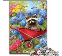 Puzzle 1000 pièces Ferme Raton Laveur, pour 14 Ans et Plus Décoration d'intérieur comme Cadeau pour Toute la Famille et Les Amis (Taille 50x75cm)
