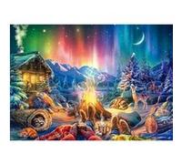 Schmidt Spiele 59787 Puzzle de 1000 pièces Motif feu de Camp sous Un Ciel étoilé Multicolore