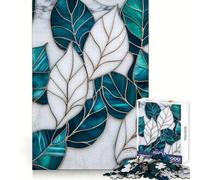 Puzzle 1000 pièces Feuille de vitrail pour Adultes Revalorisation Découpe Nette et précise Cadeau Unique 50x75cm