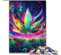 Puzzle 1000 pièces Feuilles psychédéliques pour Adultes et Adolescents Relax Games est Un pour Toute la Famille (50x75cm)