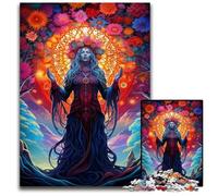 Puzzle 1000 pièces, Figures mystiques colorées, pour Adultes, Divertissement Relaxant, Cadeau de Noël idéal et décoration d'intérieur, 50x75cm/19,68x29,52 Pouces
