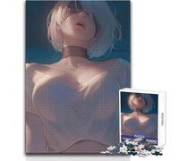 Puzzle 1000 pièces - Fille d'anime avec Bandeau et Haut Blanc - Jeu éducatif, Analyse et logique - Idée Cadeau pour Un Père Noël Secret - Dimensions : 38x52cm