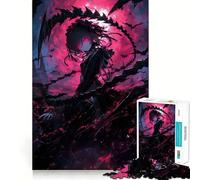 Puzzle 1000 pièces Fille de la Lune de Sang pour Adolescents Jeu Stimulant l'esprit,Assemblage sécurisé et Solide,activité Amusante en Famille (50x75cm)