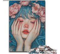 Puzzle 1000 pièces Fille endormie Puzzles impossibles pour Adultes 26x38cm pour Les Vacances, Les Anniversaires et Les soirées de Jeux en Famille