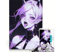 Puzzle 1000 pièces Fille Vampire Anime démente Jeu de réflexion défi Difficile Cadeau pour Les Amis et la Famille 38x52cm