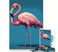 Puzzle 1000 pièces Flamant Rose pour Adultes, Jeu de réflexion et de détente, Design à Assembler, Collection d'art (50x75cm)
