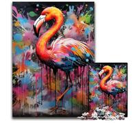 Puzzle 1000 pièces Flamingo, activité ludique et stimulante en Famille, défi cérébral, pour Adolescent 50x75cm / 19,68x29,52 Pouces