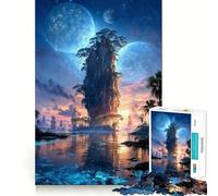 Puzzle 1000 pièces Flèches de Mangrove célestes Jeu d'adresse mentale précis et Facile à Jouer Cadeau Artistique de Noël (38x26cm)