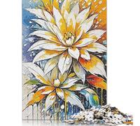 Puzzle 1000 pièces Fleur d'Ashoka pour Adultes Puzzle Difficile Puzzles pour Adultes Activité familiale Puzzles 38x26cm/1000pcs