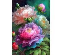 Puzzle 1000 pièces,Fleur de Pivoine Puzzl pour Adultes, Puzzles pour Adultes Jeu éducatif Défi Jouet, Jeu d'adresse pour Toute la Famille, Puzzle pour Adulte Enfants