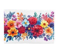 Puzzle 1000 Pieces Fleur, Puzzle 1000 Pieces Adultes en Bois, Bricolage Jeu Éducatif avec Boite Cadeau pour Adultes, Bois Épais et Résistant, Puzzles pour Tableau Decoration Murale, (Abstrait) R-34