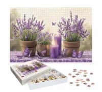 Puzzle 1000 Pièces Fleur, Puzzle 1000 Pièces Adultes et Enfants, Puzzles Bois avec Une Boîte d'emballage Exquise, Jeu Éducatif Puzzles Zen, pour Decoration Maison, Cadeau Femme, Cadeau Homme, -9067