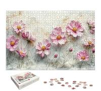 Puzzle 1000 Pièces Fleur, Puzzle 1000 Pièces pour Adultes et Enfants à Partir de 14 Ans, Rose Puzzles Bois avec Une Boîte d'Emballage Exquise, Décoration Murale, Idee Cadeau Femme, Cadeau Homme, -6334