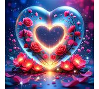 Puzzle 1000 pièces,Fleurs d'amour Puzzles pour Adultes,Jeux éducatifs,Puzzles Artistiques à Faire Soi-Même idéal pour la Décoration Intérieure et Les Cadeaux