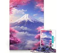Puzzle 1000 pièces Fleurs de Cerisier Japon Découpe précise Art Jeu de réflexion créatif Temps de Jeu Calme Cadeau d'anniversaire Loisir (38x26cm)