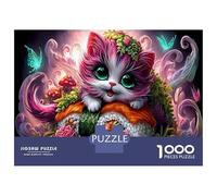 Puzzle 1000 Pièces Fleurs Épanouies pour Hommes et Femmes, Jeu de Puzzle Plante Challengeant pour Enfants À partir de 12 Ans, 38x26cm