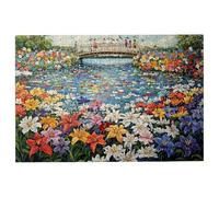 Puzzle 1000 Pieces Fleurs, Puzzle 1000 Pièces Adultes Lis, Puzzles Classiques Jeux Educatifs pour Activité Familiale, Qualité Supérieure Puzzles en Bois avec Boite pour Cadeau Femme, Decor -1860