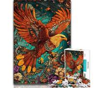 Puzzle 1000 pièces Flower Eagle pour Adolescents, Jouet éducatif et décompressant, idéal comme Cadeau, 50x75cm