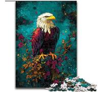 Puzzle 1000 pièces Flower Eagle pour Adultes et Adolescents, à partir de 14 Ans, décoration Murale, Cadeaux Uniques pour Anniversaire et Noël 26x38cm