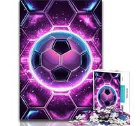 Puzzle 1000 pièces Football Puzzle 1000 pièces pour Adolescents et Adultes avec Affiche et fiche de Questions-réponses Assorties à partir de 14 Ans (26x38cm)