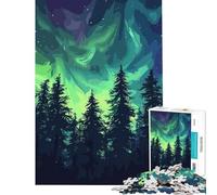 Puzzle 1000 pièces Forêt d'Aurore Défi intellectuel Jeu addictif et Anti-Stress Idée Cadeau (Dimensions 38x26cm)