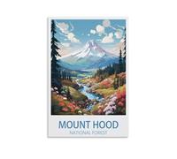 Puzzle 1000 pièces Forêt Nationale du Mont Hood, 50 x 70 cm. Un Cadeau Relaxant et Stimulant pour Adultes, Adolescents et Seniors.